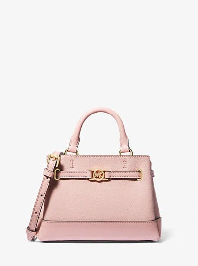 Michael Kors Reed Extra-small Pebbled Leather Satchel In Pink