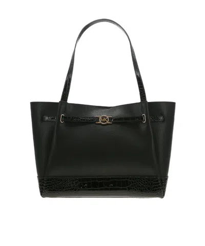 Michael Kors Reed Large Shoulder Bag In Black
