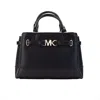 MICHAEL KORS REED SMALL LEATHER CENTER ZIP BELTED SATCHEL BAG WOMEN'S PURSE