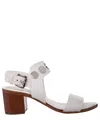 Michael Kors Regge Mid Heeled Sandals In White