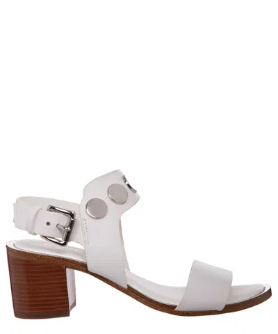 Michael Kors Regge Mid Heeled Sandals In White