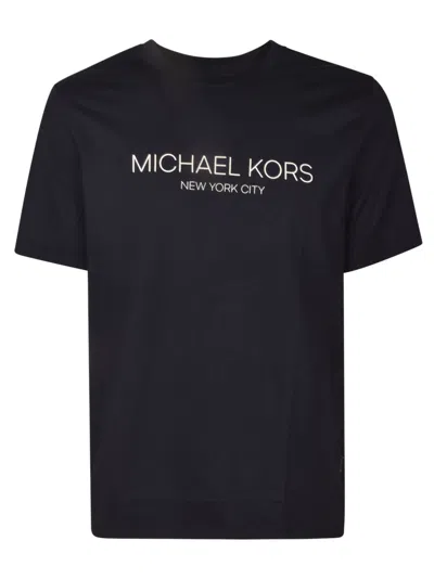 Michael Kors Logo Cotton T-shirt In Blue