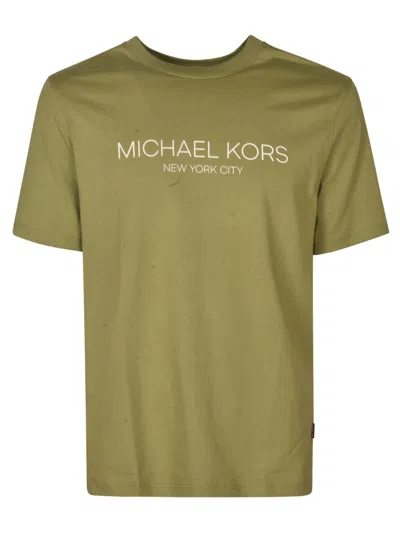 Michael Kors Regular Logo T-shirt In Green