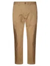 Michael Kors Regular Plain Cropped Trousers In Beige