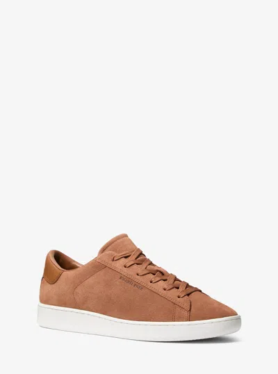 Michael Kors Reign Leather Sneaker In Brown