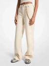 Michael Kors Relaxed Wide-leg Jeans In Neutral