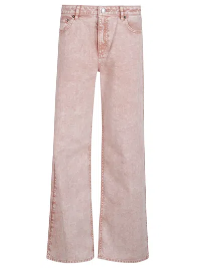Michael Kors Relaxed Wide Leg Jeans In Multicolor