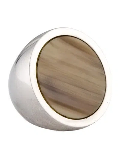 Pre-owned Michael Kors Resin Cocktail Ring In Multicolor