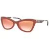 Michael Kors Red Resin Sunglasses In Red