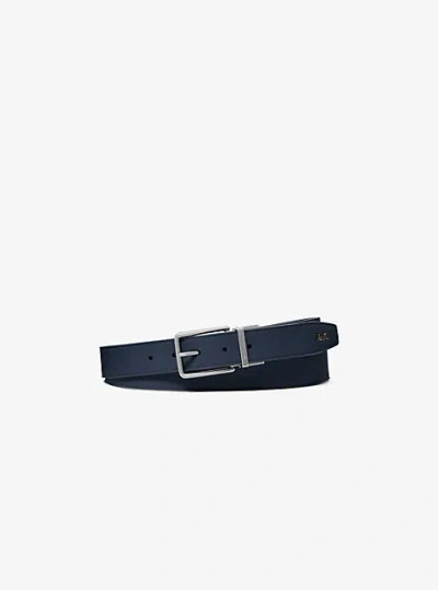 Michael Kors Reversible Belt In Blue