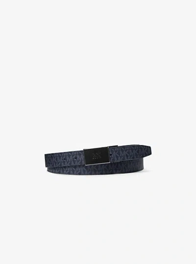 Michael Kors Reversible Belt In Blue