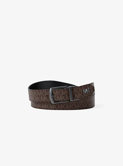 Michael Kors Reversible Belt In Brown