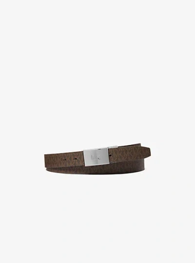 Michael Kors Reversible Belt In Brown