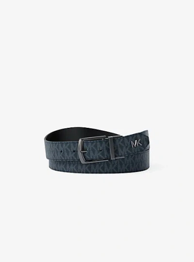Michael Kors Reversible Belt In Blue