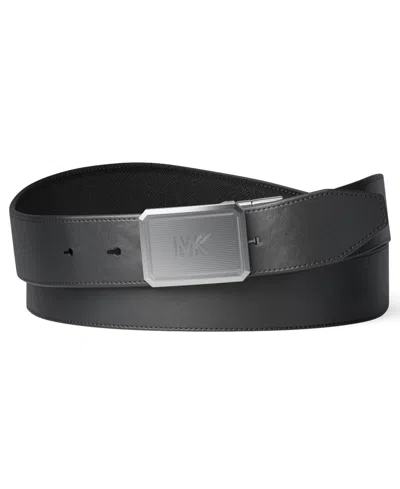Michael Kors Reversible Leather Belt In Black,black