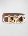 Michael Kors Reversible Logo Leather Belt In Multi