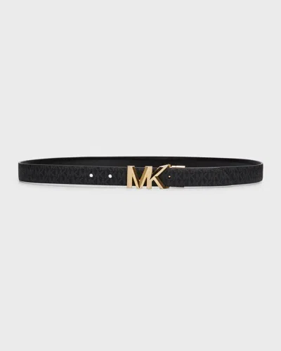 Michael Kors Reversible Logo Leather Belt