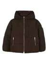 Michael Kors Reversible Puffer Jacket In Brown