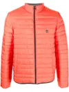 Michael Kors Reversible Quilted Padded Jacket In Orange