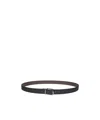 Michael Kors Reversible Signature Logo Belt In Black