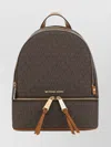 MICHAEL KORS RHEA COATED FABRIC MONOGRAM BACKPACK