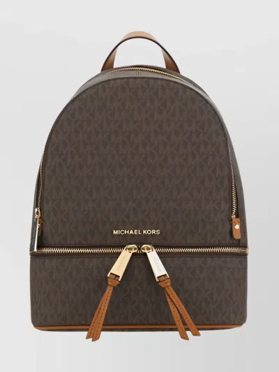 Michael Kors Rhea Coated Fabric Monogram Backpack