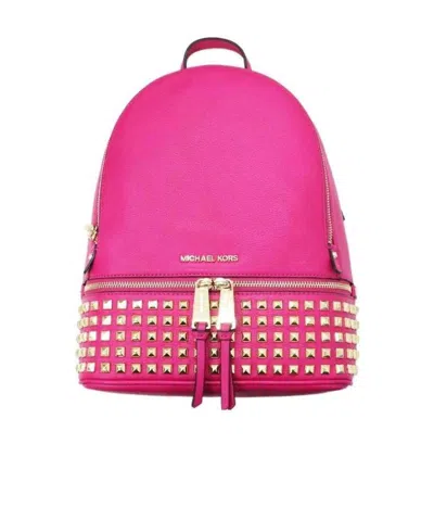 Michael Kors Rhea Large Backpack In Pink