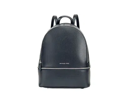 Michael Kors Rhea Medium Pvc Backpack Bookbag In Blue