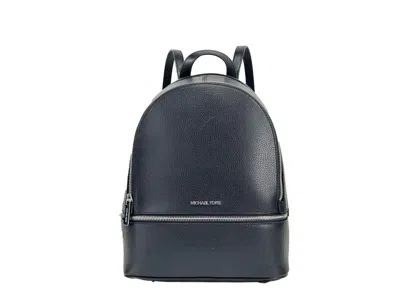 Michael Kors Rhea Medium Pvc Backpack Women's Bookbag In Silver