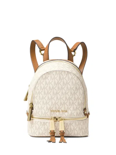 Michael Kors Rhea Backpack In Cream