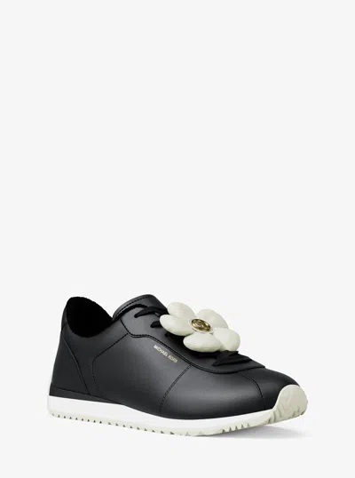 Michael Kors Rhodes Floral Embellished Trainer In Black