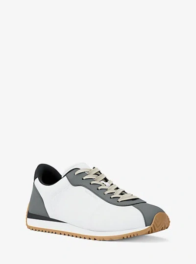 Michael Kors Rhodes Mixed-media Trainer In Multi