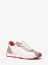 Michael Kors Rhodes Mixed-media Trainer In White