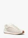 Michael Kors Rhodes Signature Logo Trainer In Neutral