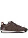 Michael Kors Rhodes Signature Logo Trainer In Brown