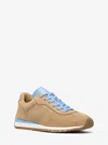 Michael Kors Rhodes Two-tone Suede Trainer In Multi