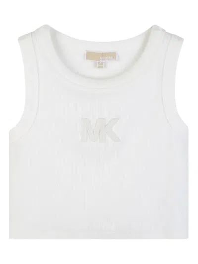 Michael Kors Kids' Ribbed Tank Top In White