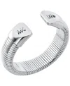 Michael Kors Ribbon Flex Cuff Bracelet In Silver