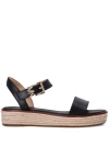 Michael Kors Richie Espadrille Sandals In Black  