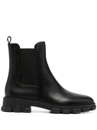 Michael Kors Ridley Leather Ankle Boot In Black