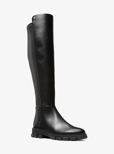 Michael Kors Ridley Riding Boot In Black