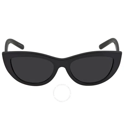 Michael Kors Rio Dark Grey Cat Eye Ladies Sunglasses Mk2160 300587 54 In Black
