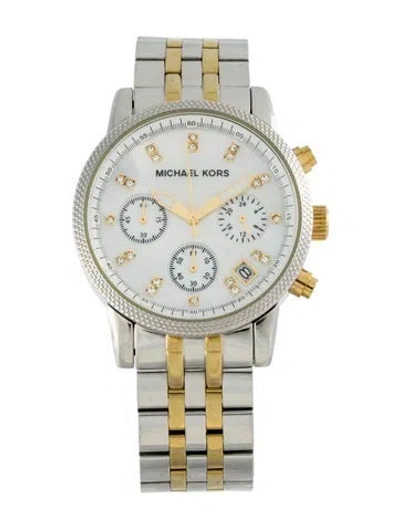 Pre-owned Michael Kors Ritz Watch, 36mm In Multi