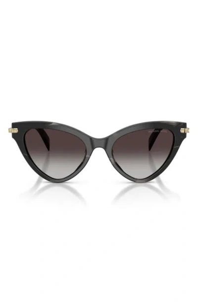 Michael Kors Roanoke 52mm Gradient Cat Eye Sunglasses In Black