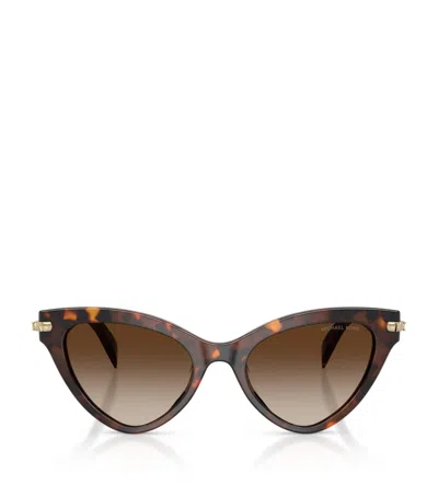 Michael Kors Roanoke Cat Eye Sunglasses In Brown