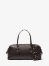 Michael Kors Roberta Hand-stitched Pebbled Leather Satchel