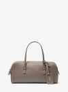Michael Kors Roberta Hand-stitched Pebbled Leather Satchel