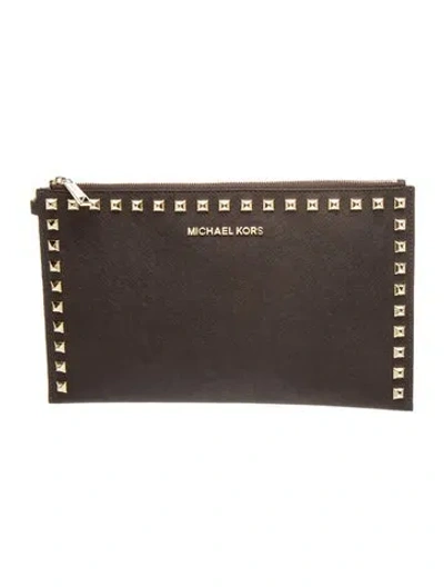 Pre-owned Michael Kors Rockstud Clutch In Multi