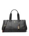 Michael Kors Romee Small Pebbled Leather Satchel In Black