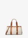 Michael Kors Romee Small Signature Logo Satchel In White